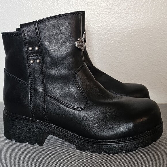 Harley-Davidson® Women's Camfield 5-In Leather Motorcycle Safety Boots - Picture 4 of 10